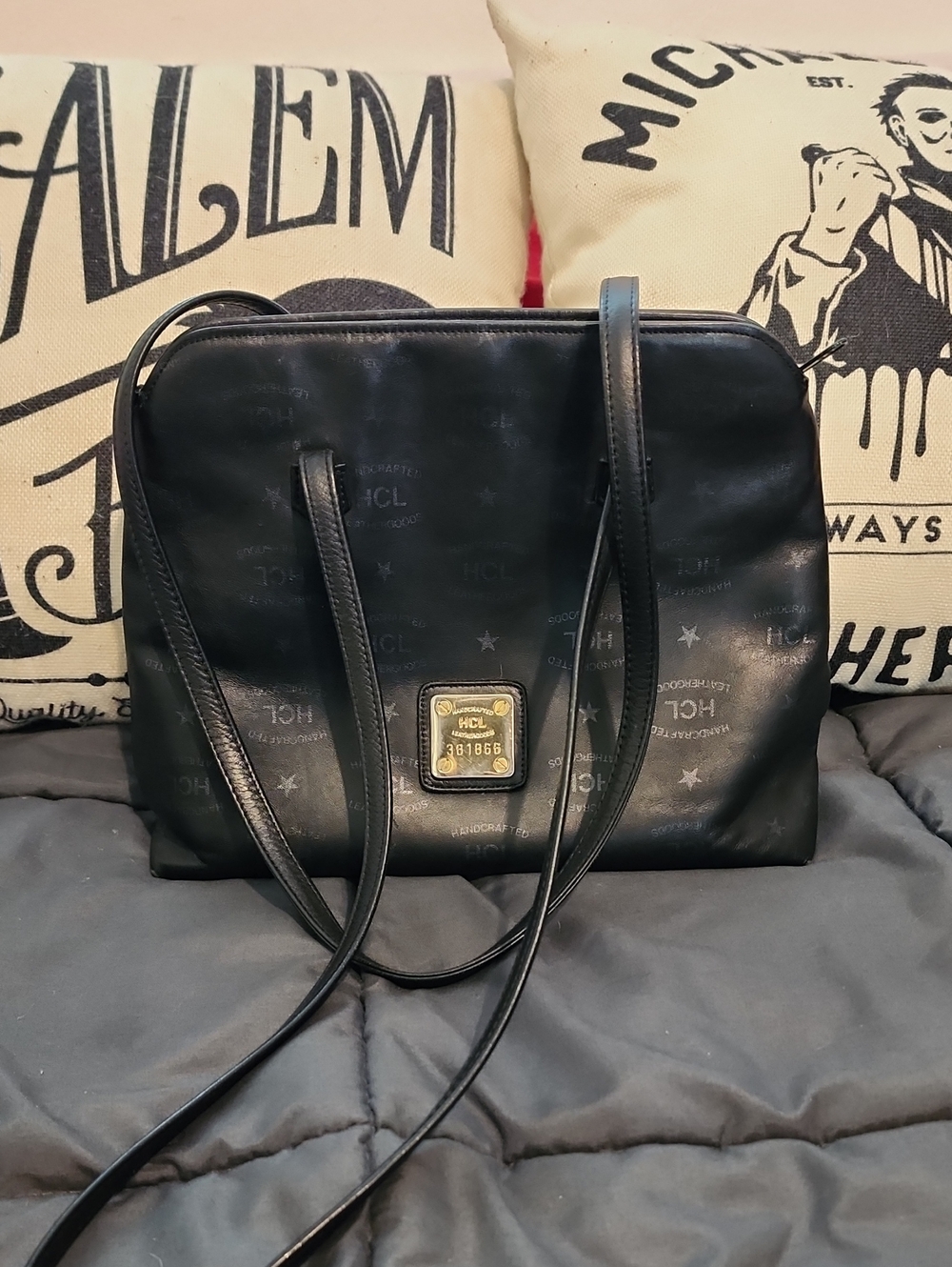Authentic HCL Leather And Canvas Bag 🛍️ - Made In Germany